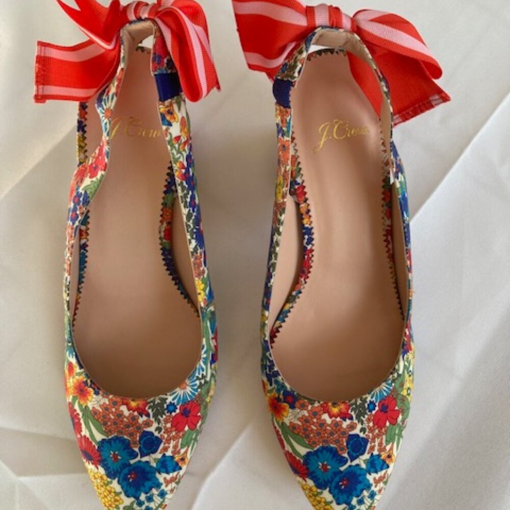 Brand New In Box JCrew Liberty Block Heel - Size 7